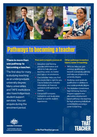 Fact sheet - Pathways to teaching.pdf